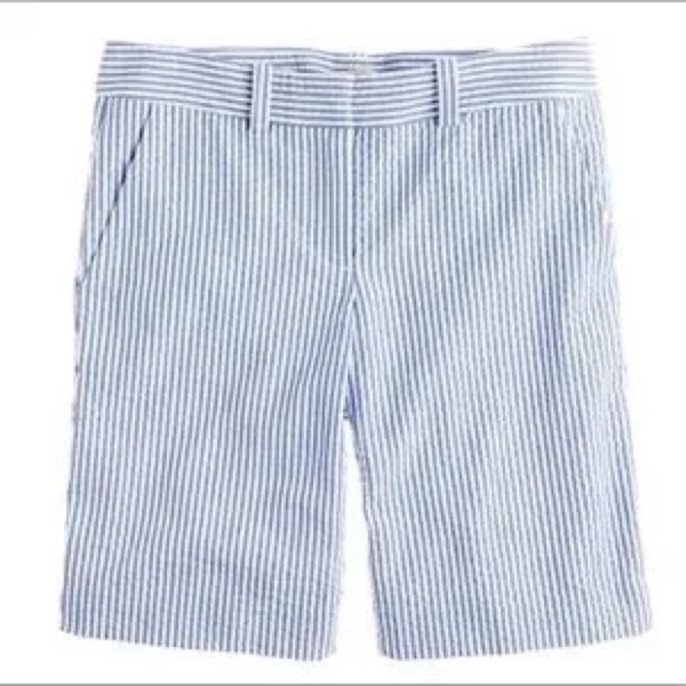 J. Crew pin stripe Bermuda shorts